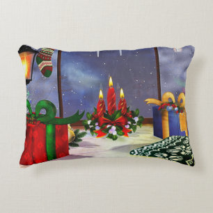 Vakantiewoningen in Yule Time Reflections Decoratief Kussen