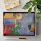 Vakantiewoningen in Yule Time Reflections Tissuepapier (Geschenk)