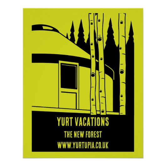 Vakantiewoningen in Yurt Perfect Poster (Voorkant)