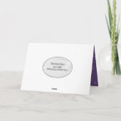 Vakantige bomen feestdagen kaart (Achterkant)