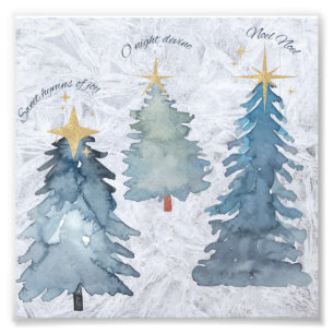 Vakantige bomen foto afdruk