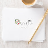 Vakantige botanische heilige logo bedankt etiket (Insitu)