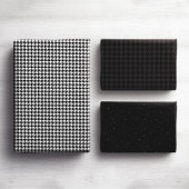 Vakantige houndstooth klassiek zwart-wit inpakpapier vel