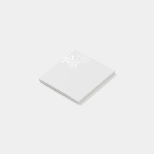 Vakantige post-it-Notes-Snowflakes Post-it® Notes (Schuin)