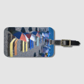 Vakantorstoelen op strand bagagelabel (Voorkant (horizontaal))