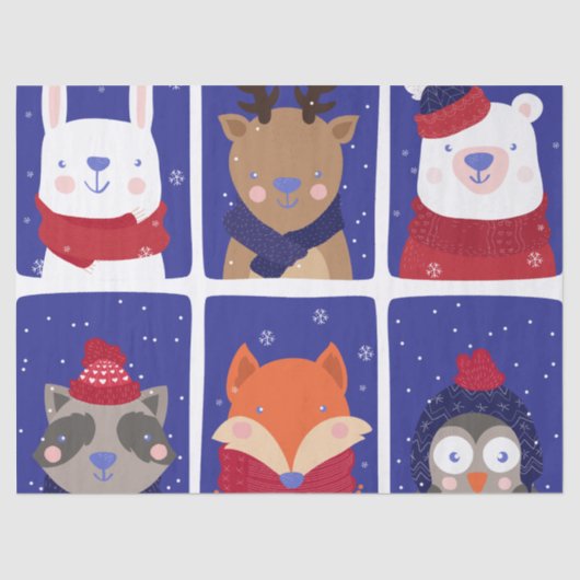 Vakbakkersdieren Tissuepapier (Voorkant)