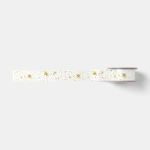 Vakbakkersvlek - witte en gouden kerstster