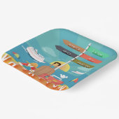 Vakbestemming Papieren Bordje (Gebogen)