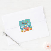 Vakbestemming Vierkante Sticker