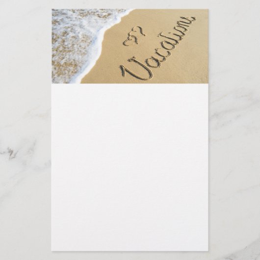 Vakbord op het strand flyer (Voorkant)