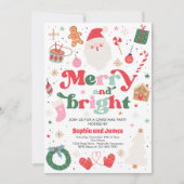 Vakfeest en feestdag voor vrolijk kerstfeest kaart (Voorkant)