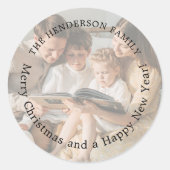 Vakkerfeestdag met feestdag ronde sticker (Voorkant)