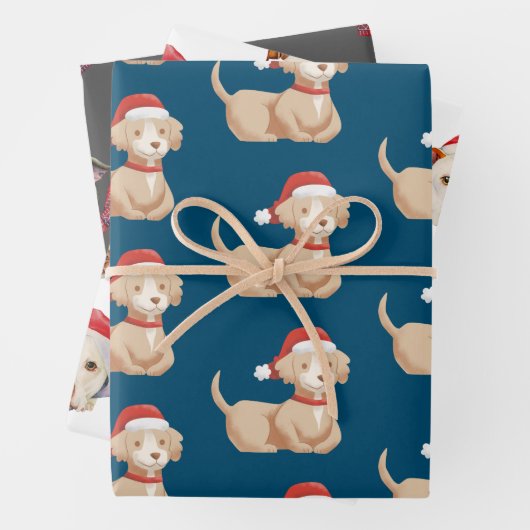 Vakkerfeestdag met kerstavond inpakpapier vel (In situ)