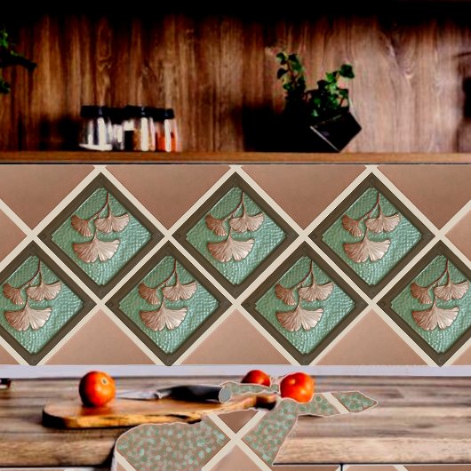 Vakman Gingko Leaf Keramische Tegel Tegeltje