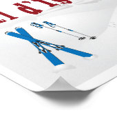 Val d’Isère, Alpes françaises, Affiche de ski (Coin)