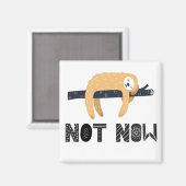 Val de luiaard niet lastig magneet (Voorkant / Achterkant)