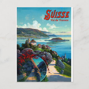 Val de Travers, Zwitserland Briefkaart