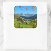 Val di Funes dal met herfstbladeren sticker (Tas)