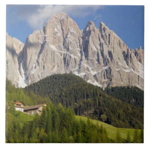 Val di Funes, Villnösstal, Dolomieten, Italië Tegeltje