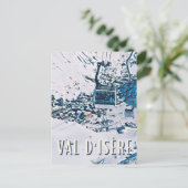 Val d'Isère Briefkaart (Staand voorkant)