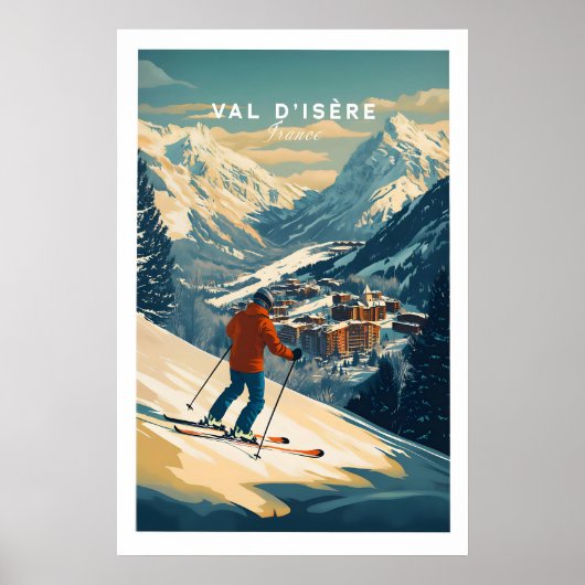 Val-dIsère décoration murale impression ski 1 (Devant)