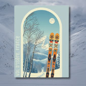 Val d'Isère Frankrijk ski vakantie Briefkaart