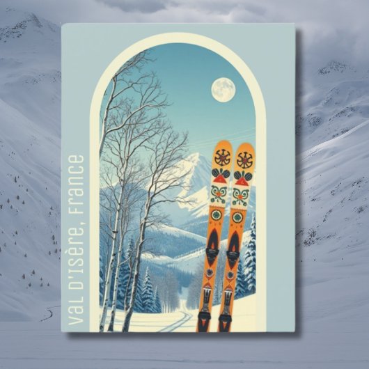 Val d'Isère Frankrijk ski vakantie Briefkaart