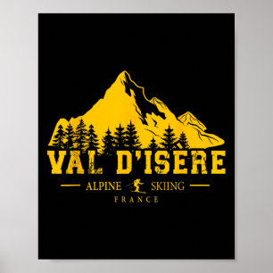 Val Disère Frankrijk Skigebied Alpineskiën Frans  Poster