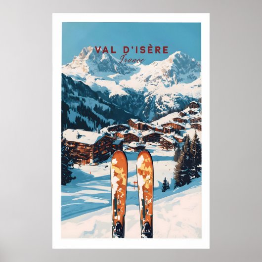 Val-dIsère Ski Print 1 (Voorkant)