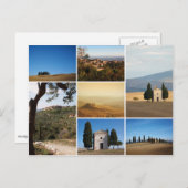Val d'Orcia in het briefkaart van de Toscane (Voorkant / Achterkant)