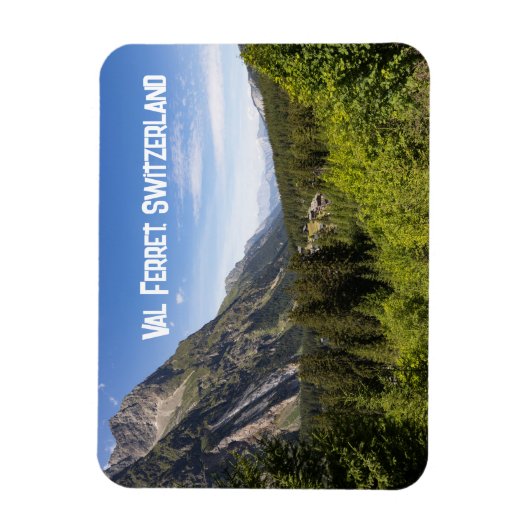 Val Ferret, in Wallis, Zwitserland Magneet (Verticaal)