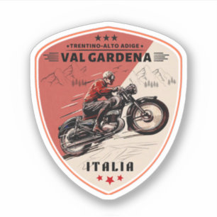 val gardena italiaanse Motorfiets tour Sticker