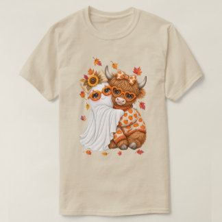 val hooglandkoe geesten Herfst Halloween T-shirt