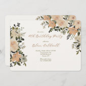 Val in liefde 3 bloem kaart (Voorkant / Achterkant)