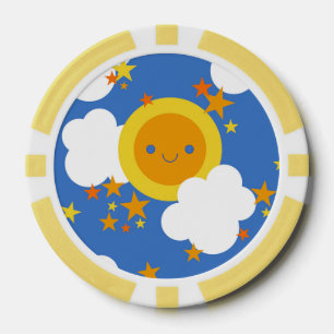 Val Kawaii Maan, Sterren, Zonneschijn Pokerchips