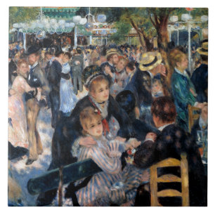 Val op de Moulin de la Galette, Renoir Tegeltje