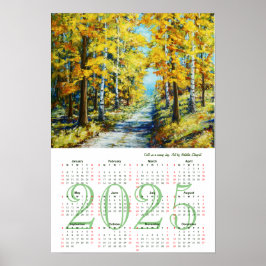 Val op een zonnige dag. Fine Art Kalender 2025 Poster