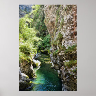 Val Taleggio vallei Italiaanse berg rivier kloof Poster