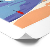 Val Thorens France Affiche de Ski 1 (Coin)