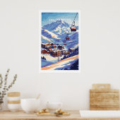 Val Thorens France Affiche de Ski 1 (Cuisine)