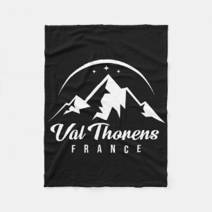 Val Thorens Frankrijk Skigebied Snowboarden Fleece Deken