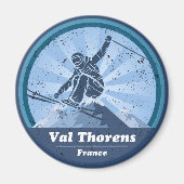 Val Thorens Skieur Magneet (Voorkant)