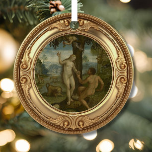 Val van de mens Tuin van Eden Advent Jesseboom Metalen Ornament