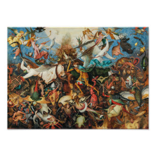 Val van de opstandige engelen Pieter Bruegel de Foto Afdruk