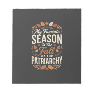 Val van het Patriarchaat Feministische Herfst Cita Notitieblok