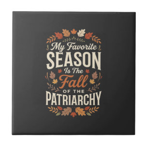 Val van het Patriarchaat Feministische Herfst Cita Tegeltje