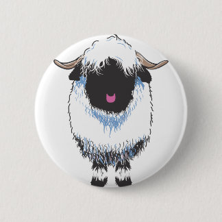VALAIS Black Nose Sheep Ronde Button 5,7 Cm