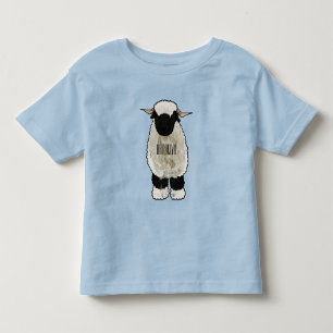 Valais Blacknose schaap cartoon illustratie Kinder Shirts