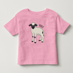Valais Blacknose schaap cartoon illustratie  Kinder Shirts