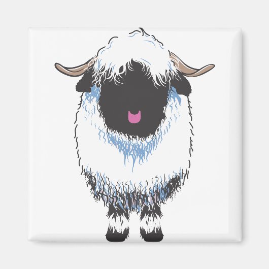 VALAIS BLACKNOSE SHEEP MAGNEET (Voorkant)
